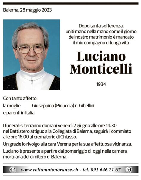 corriere del ticino funeral.